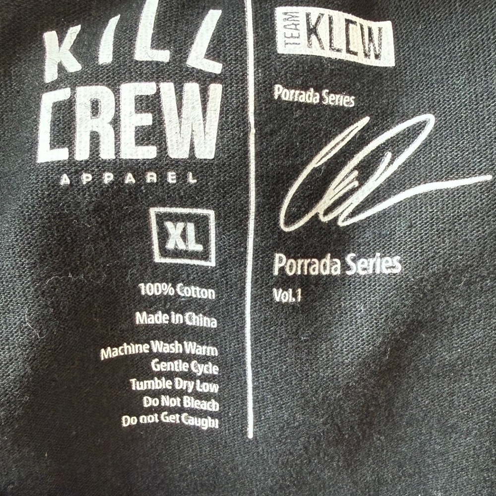 Kill Crew Graphic Tee Black Red Mens XL Short Sleeve Shirt - Picture 5 of 5